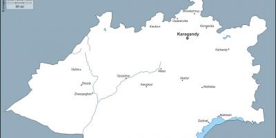 نقشه karaganda قزاقستان