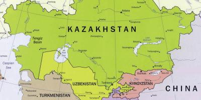 نقشه tengiz قزاقستان