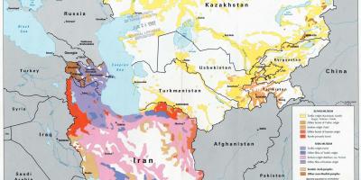 نقشه از قزاقستان دین