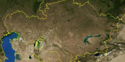 نقشه توپوگرافی قزاقستان