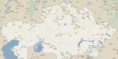 نقشه از قزاقستان جاده